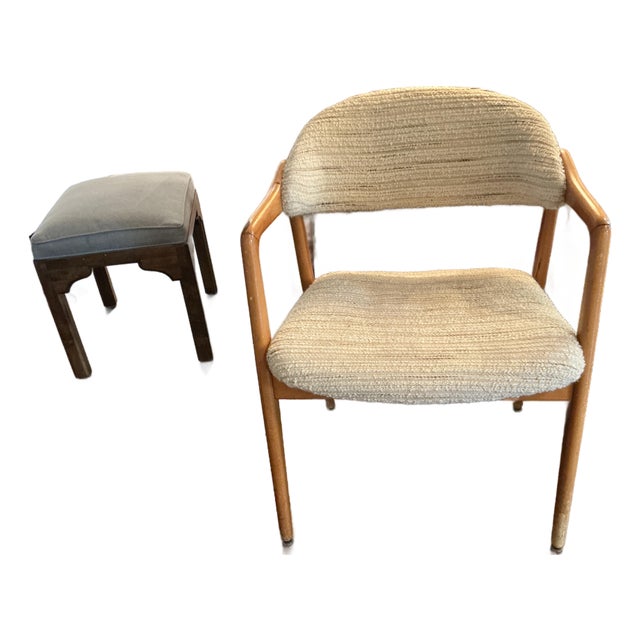 Vintage MCM Puck Armchair by Yngve Ekstom For Sale