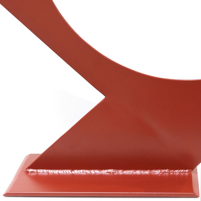 2020s Not a Big Square - Large Steel Geometric Red Sculpture Original Artwork by Granville Beals For Sale - Image 5 of 9