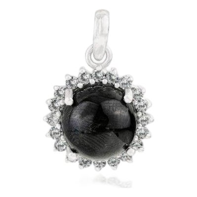 Artisan Crafted 7.91 Ct Black Star Pendant in 925 Silver For Sale