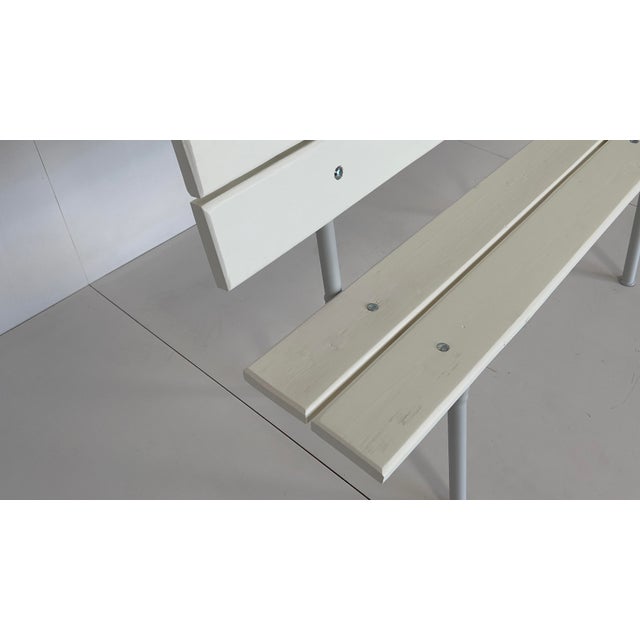 Mid-Century Modern Vintage Industrial Circus Bench, 1950s For Sale - Image 3 of 5