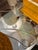 Vintage Mic Century Modern 1970s Chrome and Cork Lamps a Pair For Sale - Image 9 of 10