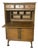 Vintage 1960s Bassett Mayan Walnut Secretary Desk Highboy For Sale
