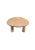 Brown Sculptural Teak Wood Side Table — Natural Finish, Three-Leg Form For Sale - Image 8 of 8