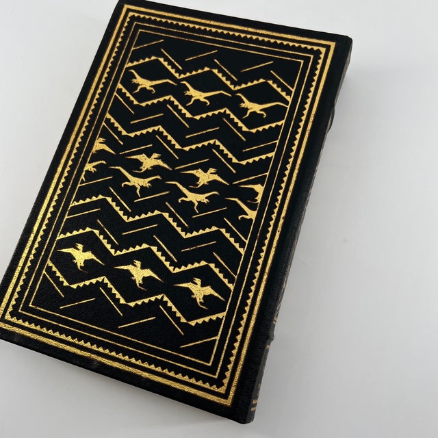 1990s Leather-Bound Signed First Edition - Jurassic Park by Michael Crichton For Sale - Image 9 of 11