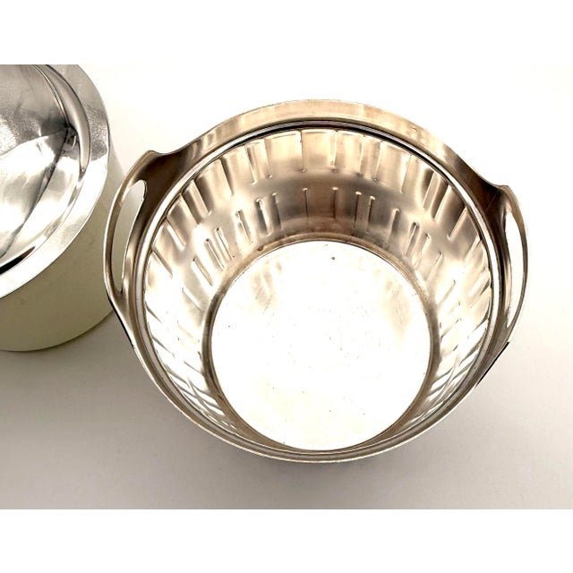 Silver Rare MCM Gorham Silver Plate Ice Bucket For Sale - Image 8 of 12