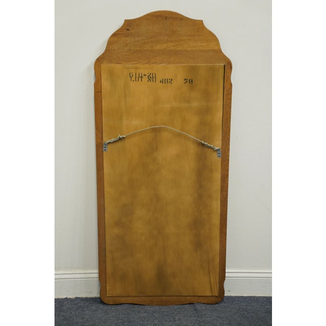 Late 20th Century Hickory Manufacturing Co. Country French Provincial 24" Carved Floral Dresser / Wall Mirror 610-20 For Sale - Image 5 of 7