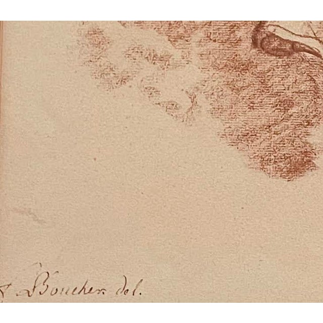 Figurative After Francois Boucher Young Man Sitting on the Ground French Print For Sale - Image 3 of 7