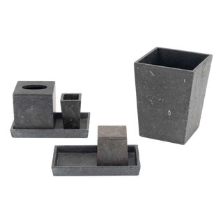 Duvall Atelier "Luxor" Marble Accessories, 6 For Sale