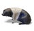 Traditional Black & White Ceramic Pig Sculpture With Crackle Glaze For Sale - Image 3 of 10