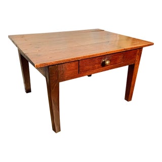 19th Century French Pine Coffee Table For Sale