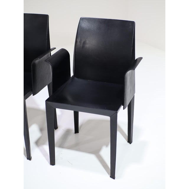 Lola Dining Chairs by Pierluigi Cerri for Poltrona Frau, Italy, 1990s, Set of 4 For Sale - Image 15 of 18