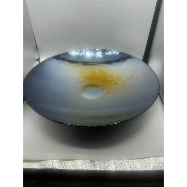 Early 21st Century Yalos Casa Murano Italian Contemporary Iridescent Art Glass Bowl For Sale - Image 5 of 9