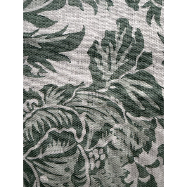 2020s Lee Jofa Marion Linen Print Sage Fabric 2 1/2 Yards For Sale - Image 5 of 6