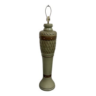 Lamps Forever, Sun Valley Green Lattice Floor Lamp For Sale