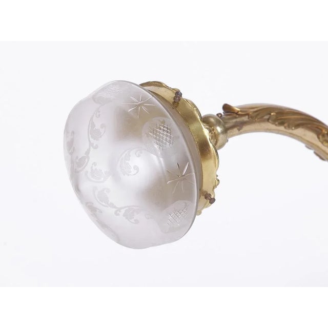 Large Fire-Gowned Wall Lamp, 1900s For Sale - Image 4 of 11