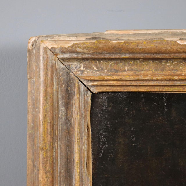 Blue Madonna and Child Crowned, 1600s, Oil on Canvas, Framed For Sale - Image 8 of 11