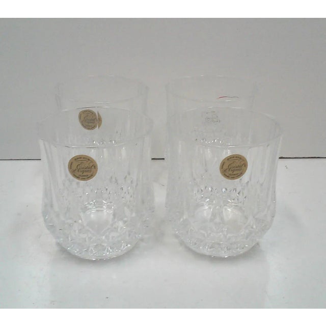 French crystal rock glasses in heavy 24% lead crystal. These classic crystal glasses match a set of wine glasses in...