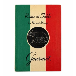 Rome at Table Naomi Barry Gourmet Magazine Italy Restaurant Guide Book 1971 For Sale