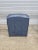 Late 20th Century Hancock & Moore Blue Leather Club Chair Arm Chair W Match Ottoman For Sale In Cleveland - Image 6 of 12