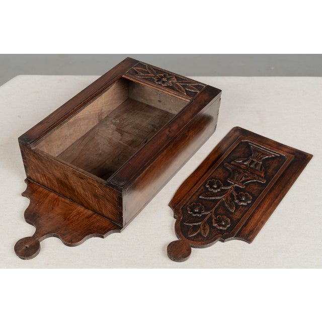 Brown 19th Century French Provencal Decorative Box or Fariniere For Sale - Image 8 of 9