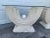 Glass Vintage Postmodern Tessellated Mactan Stone/Travertine Side Tables Attributed to Magnussen Ponte - Set of 2 For Sale - Image 7 of 15