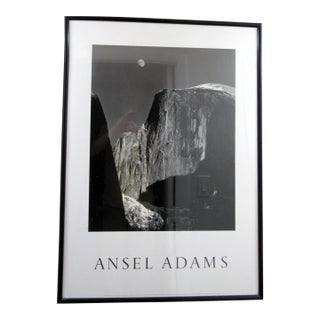 Ansel Adams Large Framed Moon and Half Dome Yosemite 1989 Gardner Lithograph For Sale
