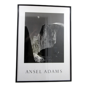 Ansel Adams Large Framed Moon and Half Dome Yosemite 1989 Gardner Lithograph