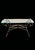 Maitland - Smith Vintage Italian Maitland Smith Style Scalloped Glass Top Iron Rope Hoof Foot Gold Console Table For Sale - Image 4 of 12