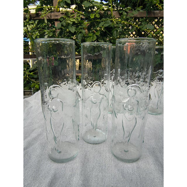 Libbey Glass Co. 1960s Libby Glassware “La Femme” Highball Set of 3 For Sale - Image 4 of 4