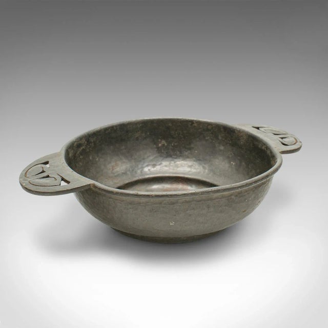 1900s Edwardian Small Antique Salter, English, Tudric Pewter, Dish, Liberty of London For Sale - Image 9 of 9