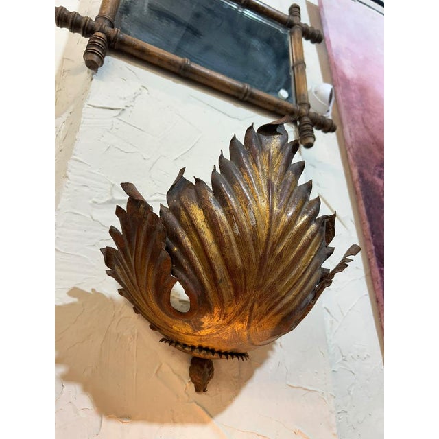 Antiques Sunbusrt Flush Sconces, 1890s, Set of 2 For Sale - Image 9 of 12