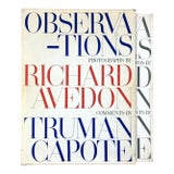 Observations Photographs by Richard Avedon Comments by Truman Capote For Sale