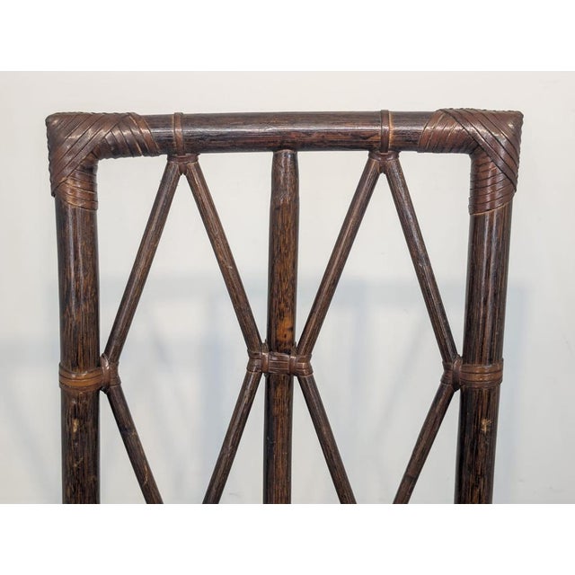 Vintage Chippendale Style Rattan Chair, 1950s For Sale - Image 11 of 16