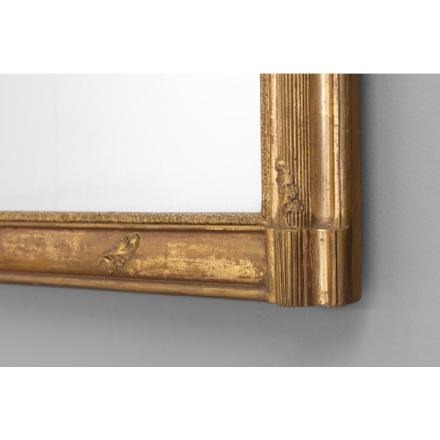 Reeded Overmantel Mirror, 1860s For Sale - Image 6 of 7