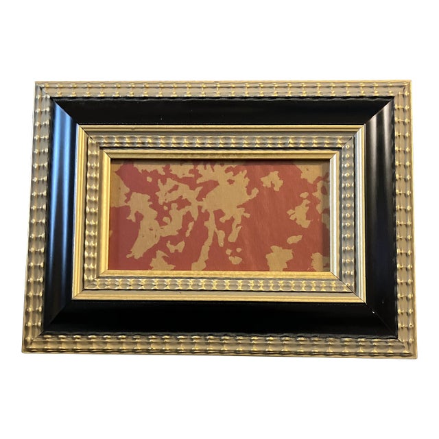 1960’s Original Vintage Linoleum Cut Block Print Framed For Sale