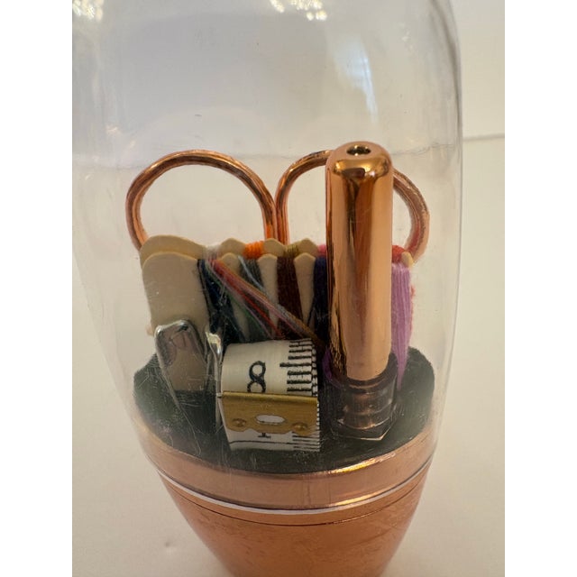 These vintage sewing kits come with a pair of scissors, seam ripper, safety pins, several different kinds of thread, a...