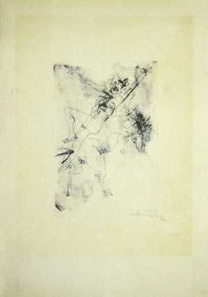 Rider - Original Etching On Paper by Alessandro Kokocinski - 1972 1972
