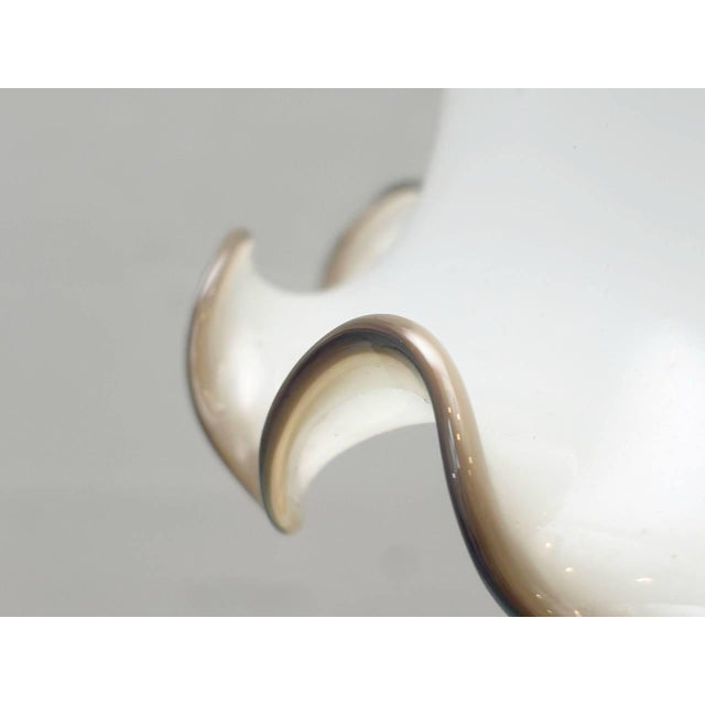 Table Lamp with Wavy Glass Shade in Murano Glass, 1920s For Sale - Image 10 of 15