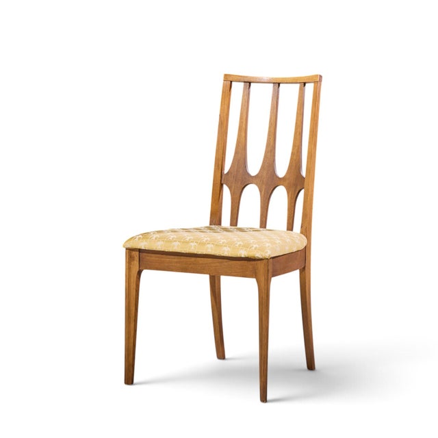 Broyhill Brasilia Mid Century Walnut Dining Chairs - Set of 6 For Sale In Chicago - Image 6 of 18