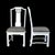 Chinoiserie Set of 6 Ming Style White Dining Chairs For Sale - Image 3 of 5