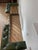 Metal Vintage English Steel and Brass Fireplace Fender With Green Leather Tufted Seat For Sale - Image 7 of 11