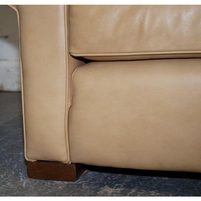 2000 - 2009 Latte Brown Leather Two Seater Sofa by Multiyork England For Sale - Image 5 of 18
