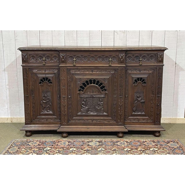 Breton Chestnut Sideboard, 1930s For Sale - Image 17 of 17