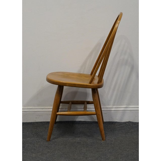 S Bent Brothers Solid Oak Early American Rustic Bow Back Windsor Dining Side Chair 485 1183 111 For Sale In Kansas City - Image 6 of 10