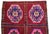 Ruby Red Deep Burgundy & Hot Pink Vintage Rug | 4x6 Turkish Rug Geometric Wool Kilim | Mid Century Tribal Accent - 3′10″ X 6′3″ For Sale - Image 8 of 11