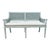 Hooker Furniture Transitional Robin’s Egg Blue Caned Charleston Bench For Sale