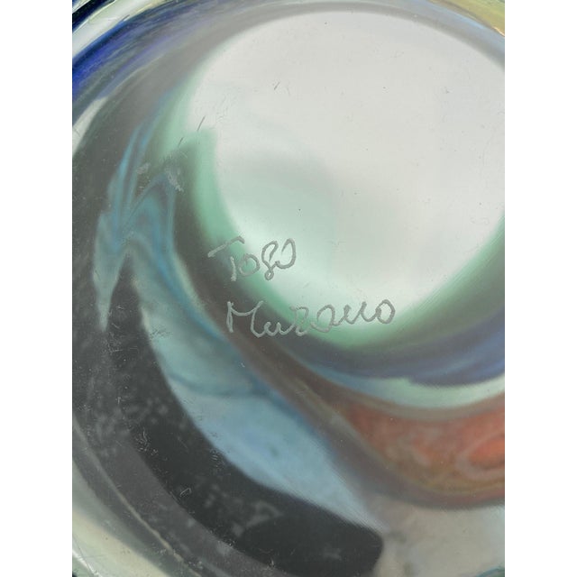 1970s Fratelli Toso Vintage Murano Glass Vase For Sale - Image 5 of 6