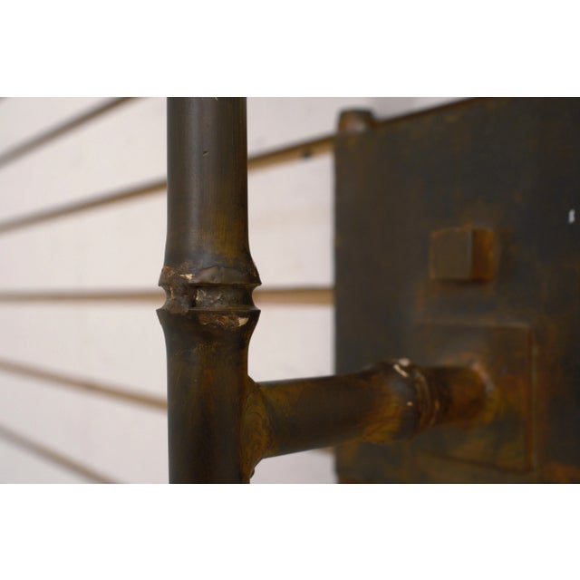 Metal Stonegate Designs Arts & Crafts Bronze Washed Finish Metal Wall Sconce For Sale - Image 7 of 11