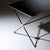 French Mid-Century Black Glass, Iron and Brass Coffee Table For Sale - Image 9 of 9