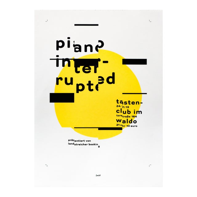 2021 Masters of Serigraphy Posters, Individual Print,"Piano Interrupted" by Zwölf For Sale